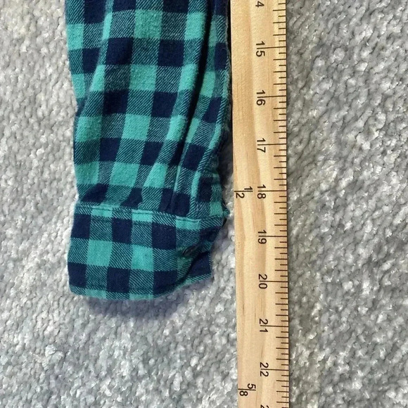 Shaun White Boys Flannel Checkered Blue Button-up Shirt Size M Skateboarding - Picture 3 of 8